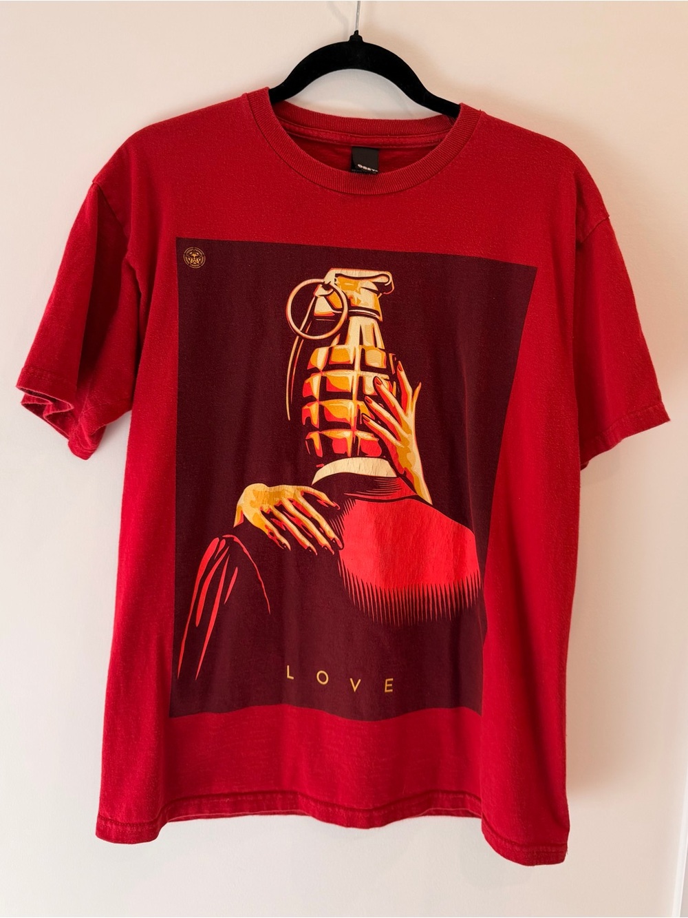OBEY Clothing "Love Is The Drug" Shepard Fairey Graphic Tee - Men’s M